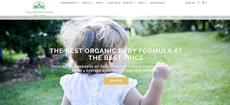 Organic Baby Food Shop