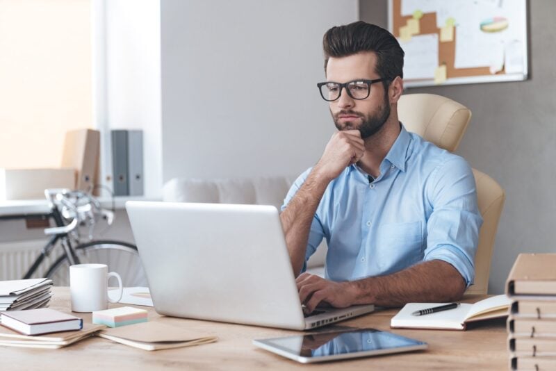 Person using laptop