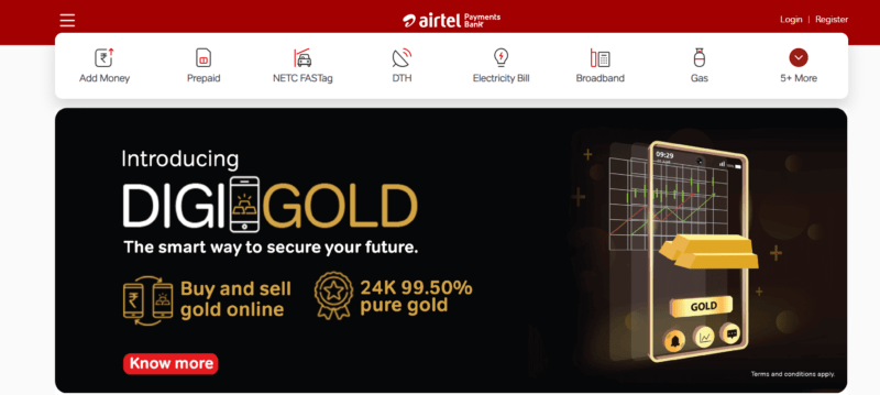 Airtel Payments gold