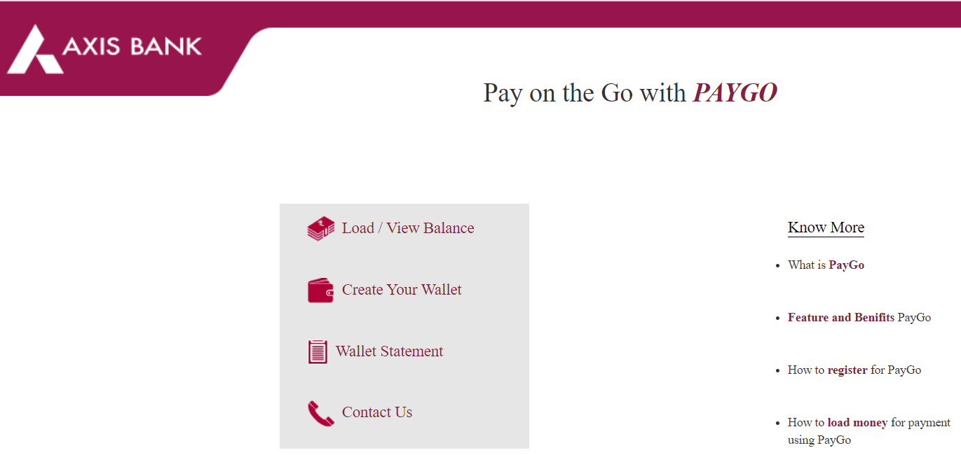 Axis PayGO