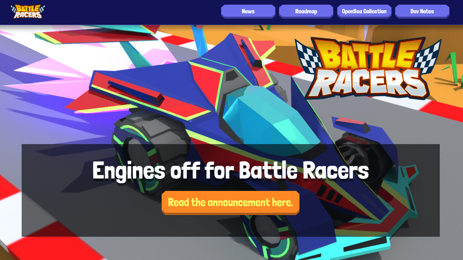 Battle Racers Website