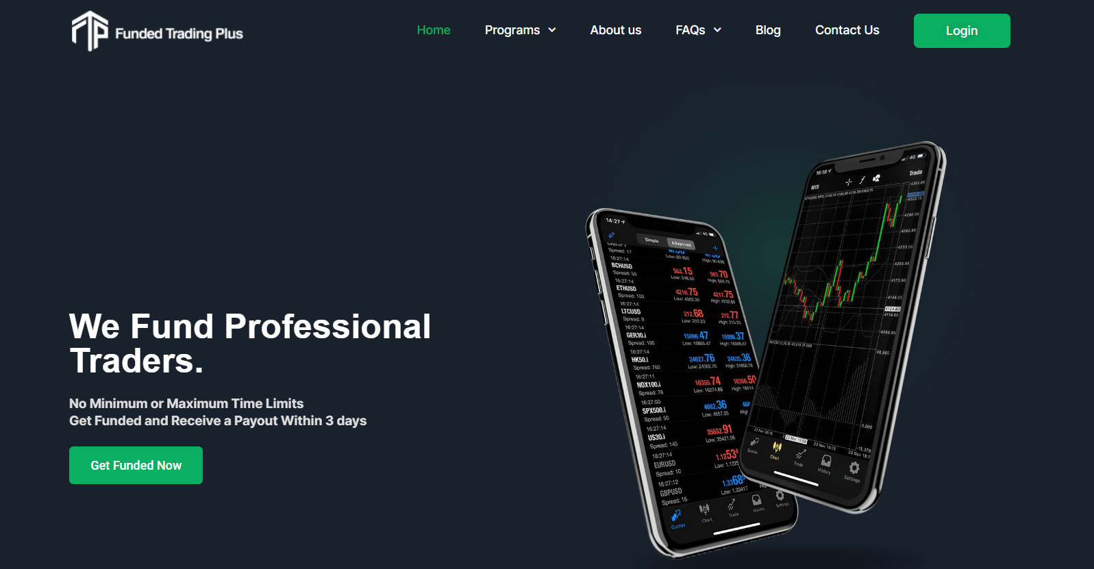 Funded Trading Plus Website