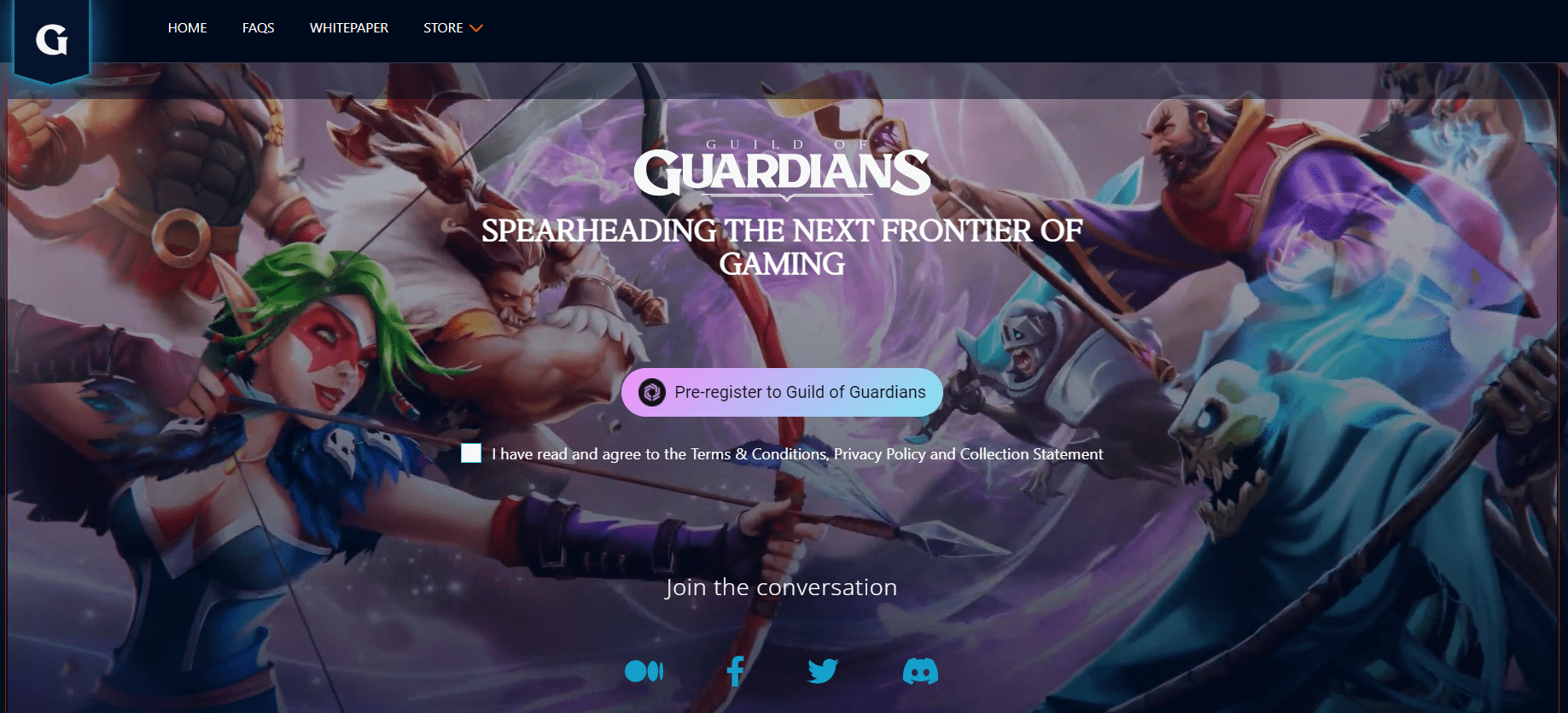 Guild of Guardians Website