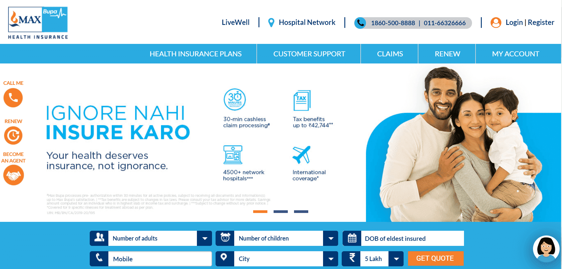 Max Bupa Health Companion Individual Plan