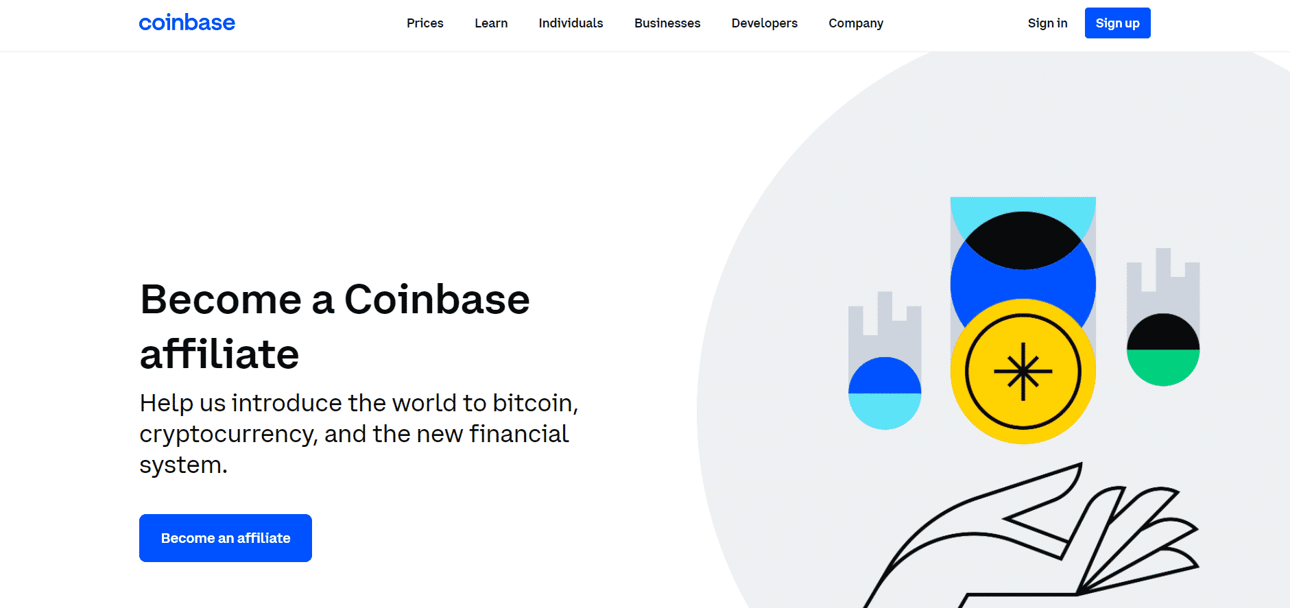 Coinbase | Best Bitcoin affiliate programs