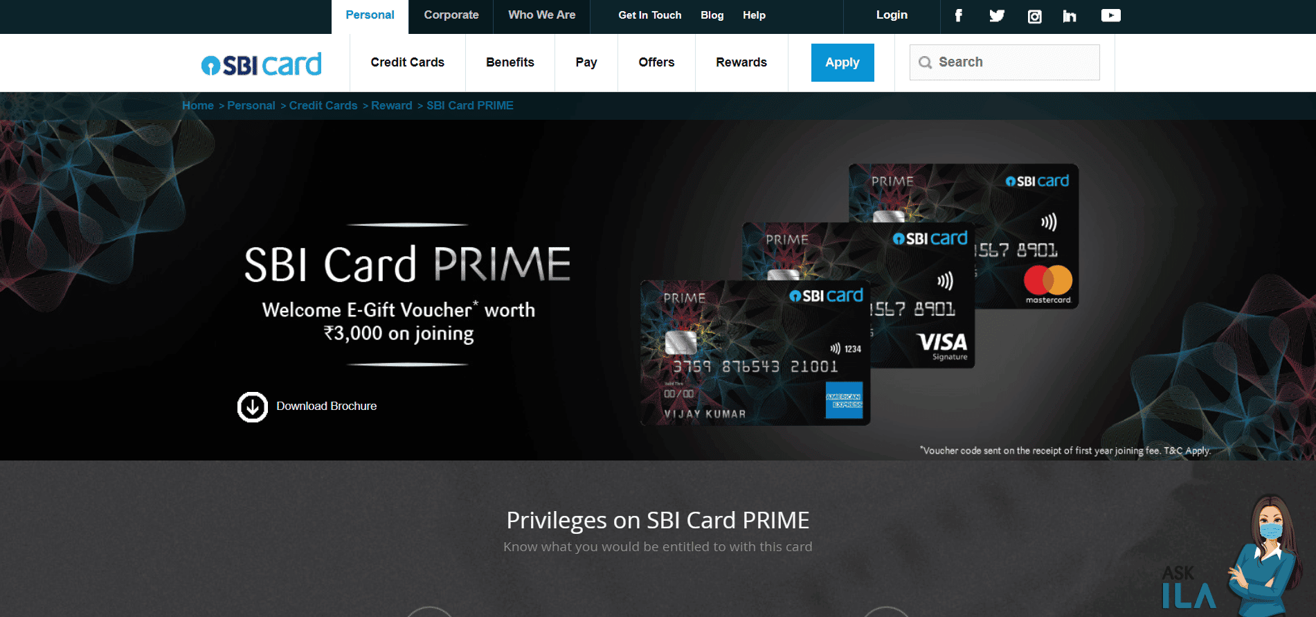 SBI Card Prime | Best Credit Card in India 2022