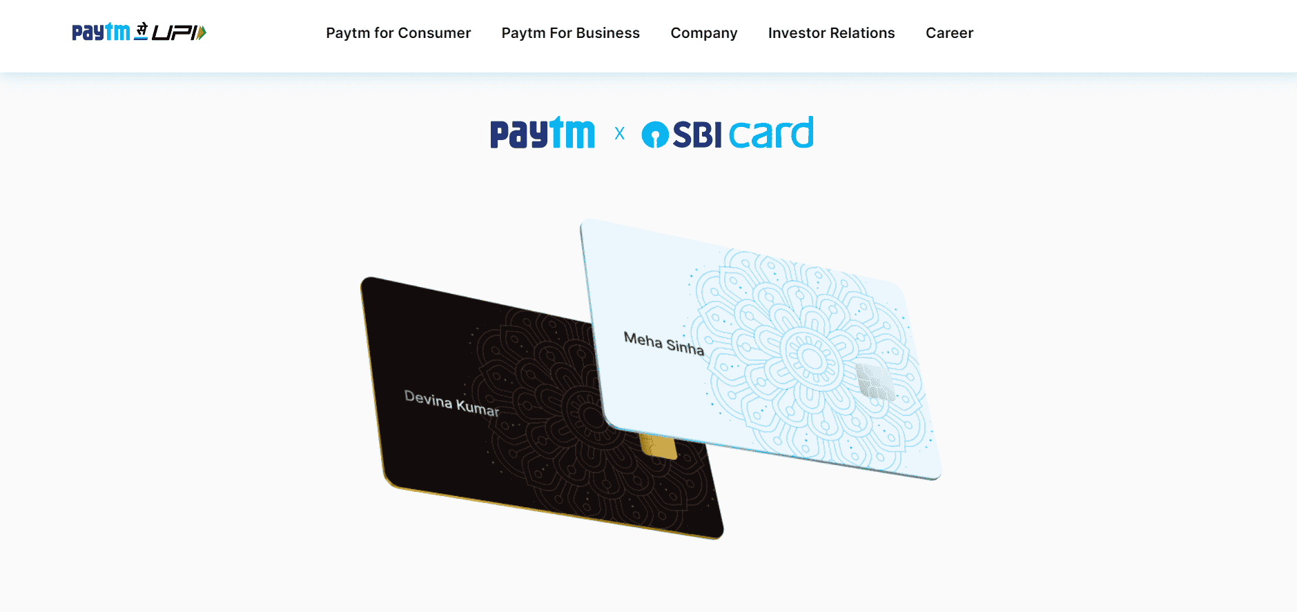Paytm SBI Card and Paytm SBI Card SELECT | Paytm credit card charges