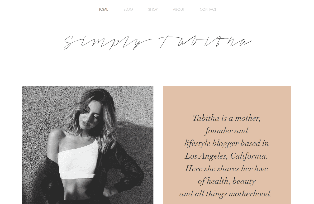 Simply Tabitha | Examples of Successful Blogs for Your Inspiration